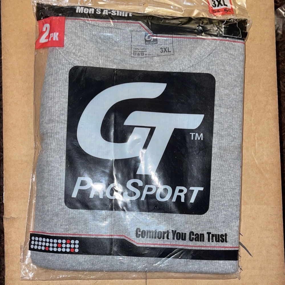 Men's 2-Pack Gray Undershirts